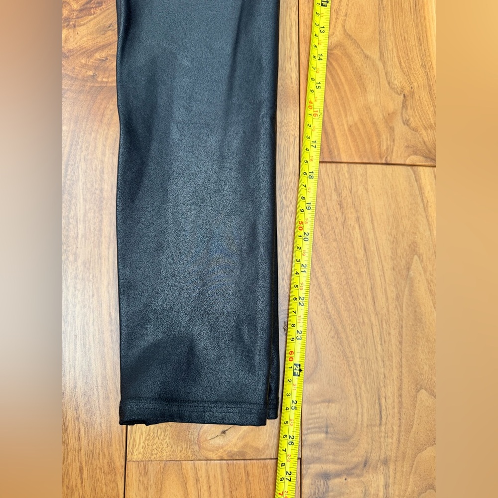 SPANX Black Faux Leather Leggings Size XL - Picture 16 of 16